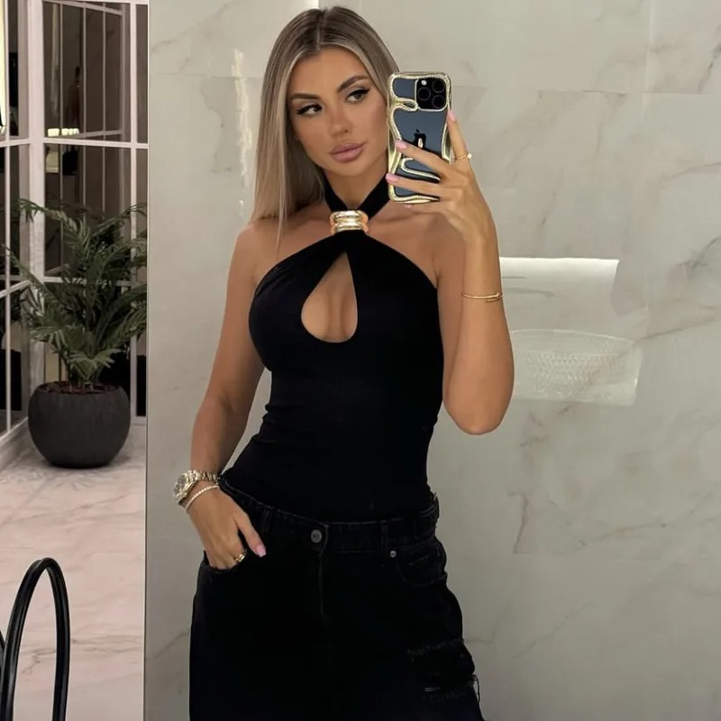 Camiseta sin mangas mujer elegante