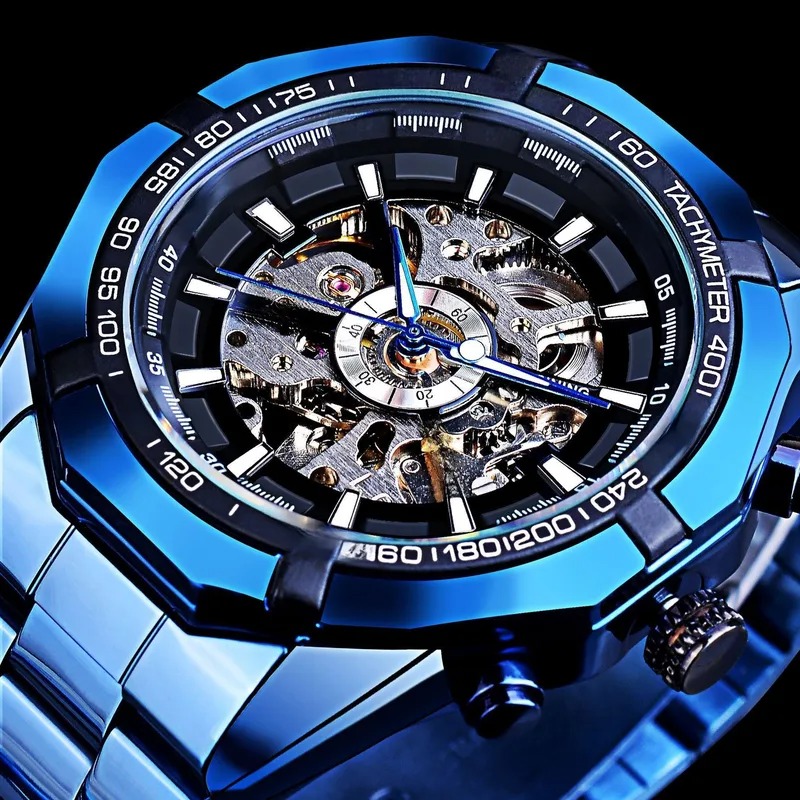 Reloj Mecánico Automático correa acero