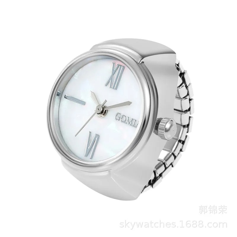Reloj de anillo cuarzo unisex