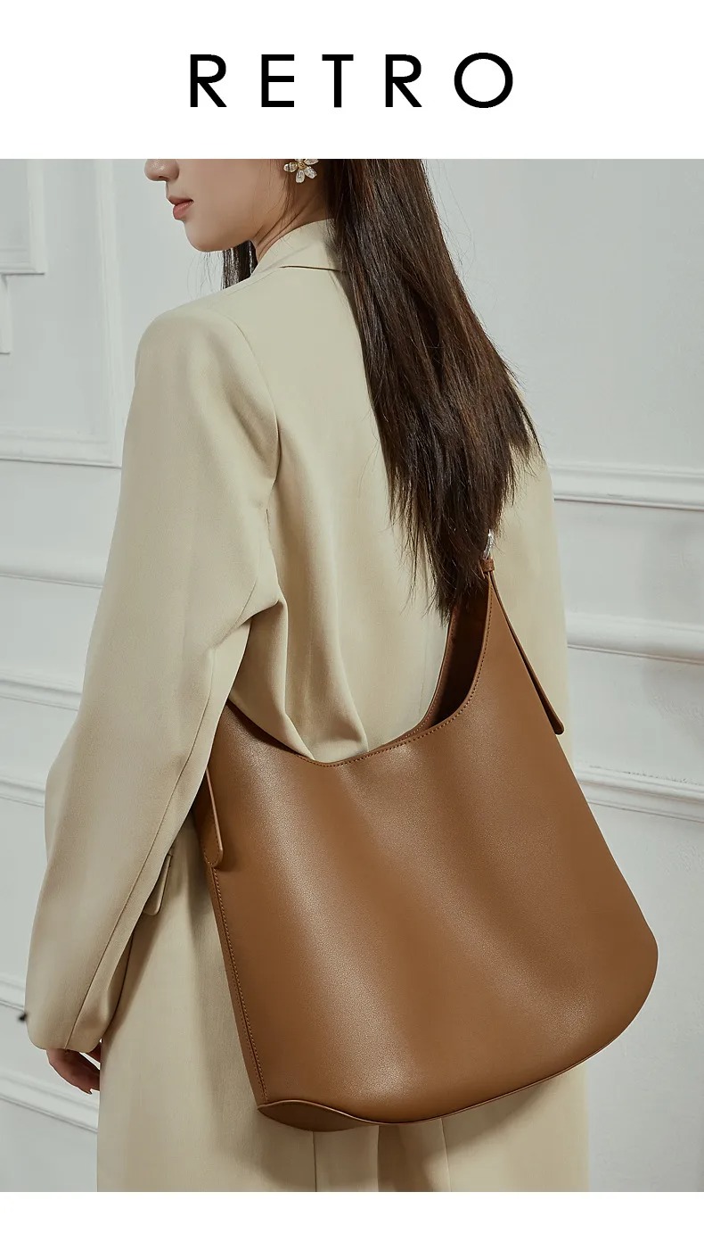 Bolso Cuero Genuino Gran Capacidad Cruzado