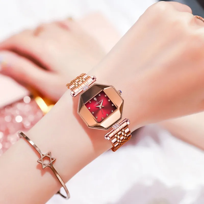 Reloj mujer cuarzo broche doble mariposa